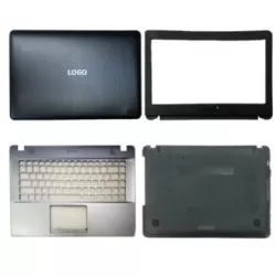 Laptop Full Body For ASUS A441 X441 K441 F441 R414U Screen Cover Top Panel Front Bezel Bottom Case Palmrest Frame Touchpad Hinges