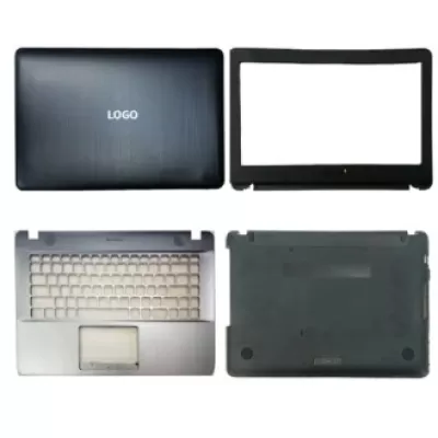 Laptop Full Body For ASUS A441 X441 K441 F441 R414U Screen Cover Top Panel Front Bezel Bottom Case Palmrest Frame Touchpad Hinges