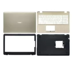 Laptop Full Body For Asus X542U X542 X542U X542UR A580 F580 FL8000 Screen Cover Top Panel Front Bezel Bottom Case Palmrest Frame Touchpad Hinges