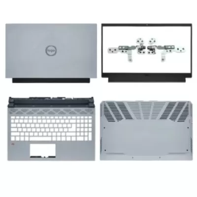 Laptop Full Body For Dell G15 5510 5511 5515 Screen Cover Top Panel Front Bezel Bottom Case Palmrest Frame Touchpad Hinges