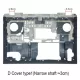 Laptop Full Body For DELL Inspiron 15 7000 7566 7567 Screen Cover Top Panel Front Bezel Bottom Case Palmrest Frame Touchpad Hinges