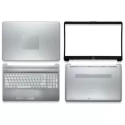 Laptop Full Body For HP 15-DW 15S-DU 15S-DY DR 250 255 G8 TPN-C139 LCD Screen Cover Top Panel Front Bezel Bottom Case Palmrest Frame Touchpad Hinges
