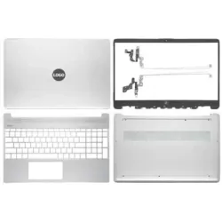 Laptop Full Body For HP 15S-FQ 15S-FR 15S-EQ 15-EF 15-ER 15-DY TPN-Q222 TPN-Q230 LCD Screen Cover Top Panel Front Bezel Bottom Case Palmrest Frame Touchpad Hinges
