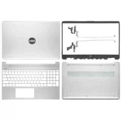 Laptop Full Body For HP 15S-FQ 15S-FR 15S-EQ 15-EF 15-ER 15-DY TPN-Q222 TPN-Q230 LCD Screen Cover Top Panel Front Bezel Bottom Case Palmrest Frame Touchpad Hinges