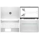 Laptop Full Body For HP 15S-FQ 15S-FR 15S-EQ 15-EF 15-ER 15-DY TPN-Q222 TPN-Q230 LCD Screen Cover Top Panel Front Bezel Bottom Case Palmrest Frame Touchpad Hinges