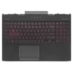 Laptop Palmrest For HP OMEN 15-DC TPN-Q211 15-dc1055TX 15-DC1060TX 15-DC0013TX with Keyboard Red ( C Cover)