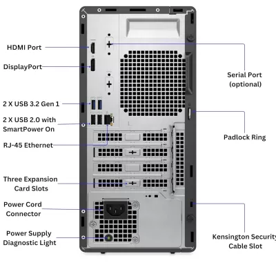 Dell OptiPlex 7010 Mini Tower (MT)-Intel Core i5 12th Gen | 8 GB DDR4 | 512 GB HDD+256 GB SSD | Dos | 3 Years Dell Onsite Warranty | Wi-Fi Inbuilt | Monitor Dell OptiPlex 7010 Mini Tower (MT)-Intel Core i5 12th Gen | 8 GB DDR4 | 512 GB HDD+256 GB SSD | Dos | 3 Years Dell Onsite Warranty | Wi-Fi Inbuilt | Monitor