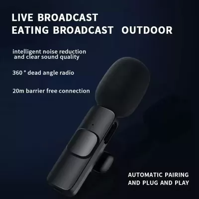 K9 Dual Wireless Lavalier Microphone Plug and Play, No Need APP & Bluetooth Collar Mic for All iPhone, iPad, Mac Devices for YouTube, Live Stream & Video Recording K9 Dual Wireless Lavalier Microphone Plug and Play, No Need APP & Bluetooth Collar Mic for All iPhone, iPad, Mac Devices for YouTube, Live Stream & Video Recording